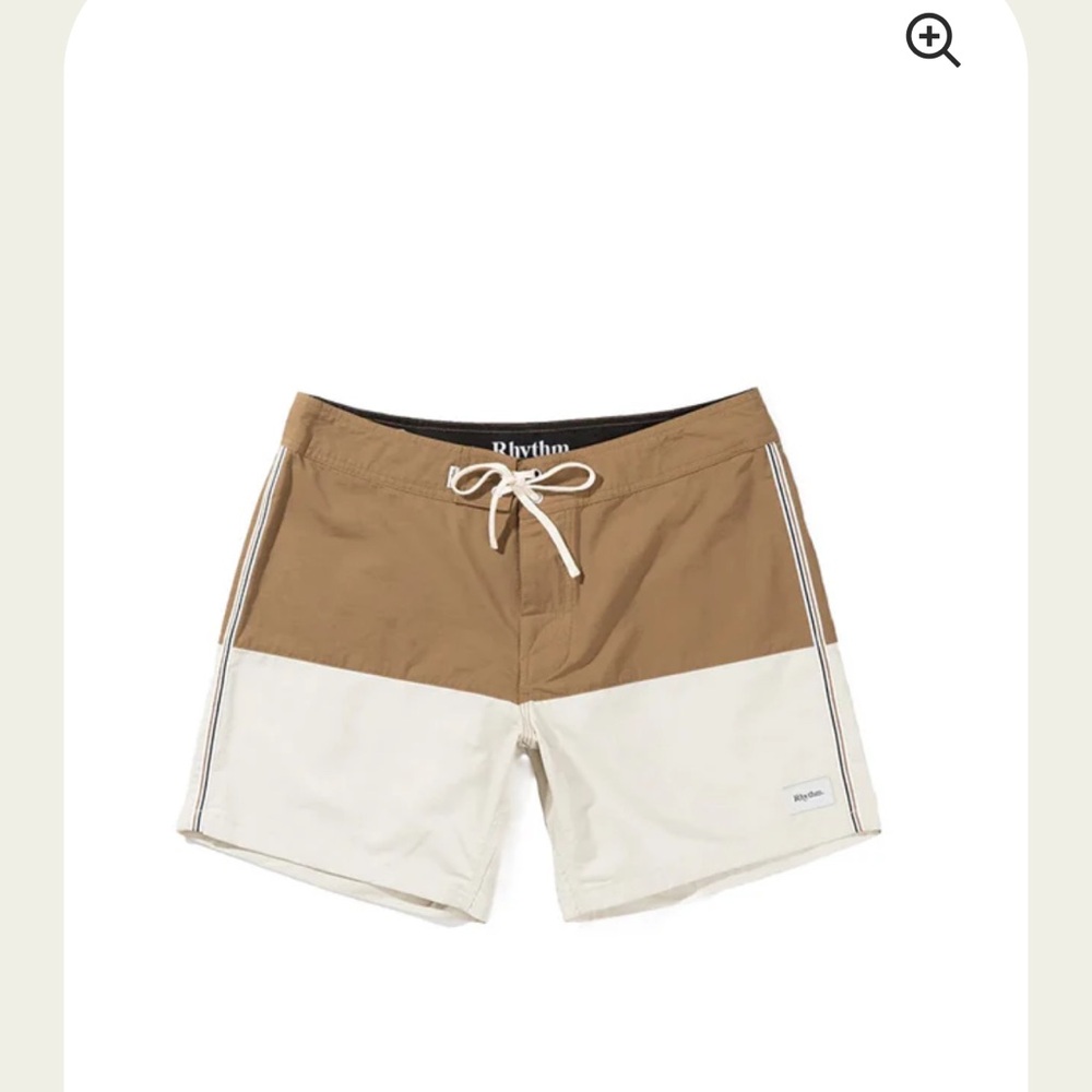 Rhythm Heritage Splice Butterscotch Board Shorts Swim Trunks